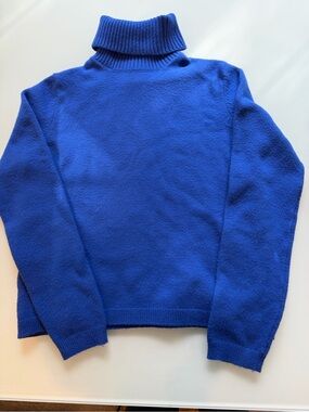 Women’s Royal Blue Turtleneck Sweater
